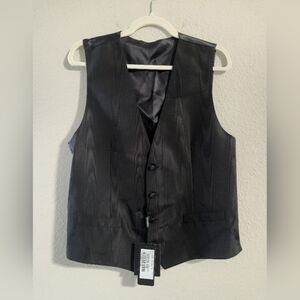 Dolce & Gabbana NWT Men’s Wood Stripe Button-up 100% Silk vest size 50 (US 40)